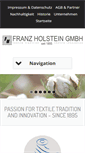 Mobile Screenshot of franzholstein.de